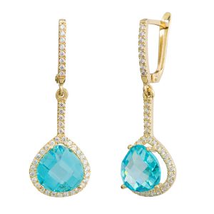 עגילים תלויים שאנל XL