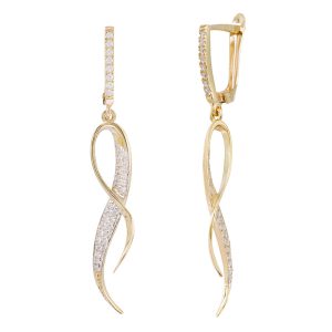 עגילים תלויים אמור 1