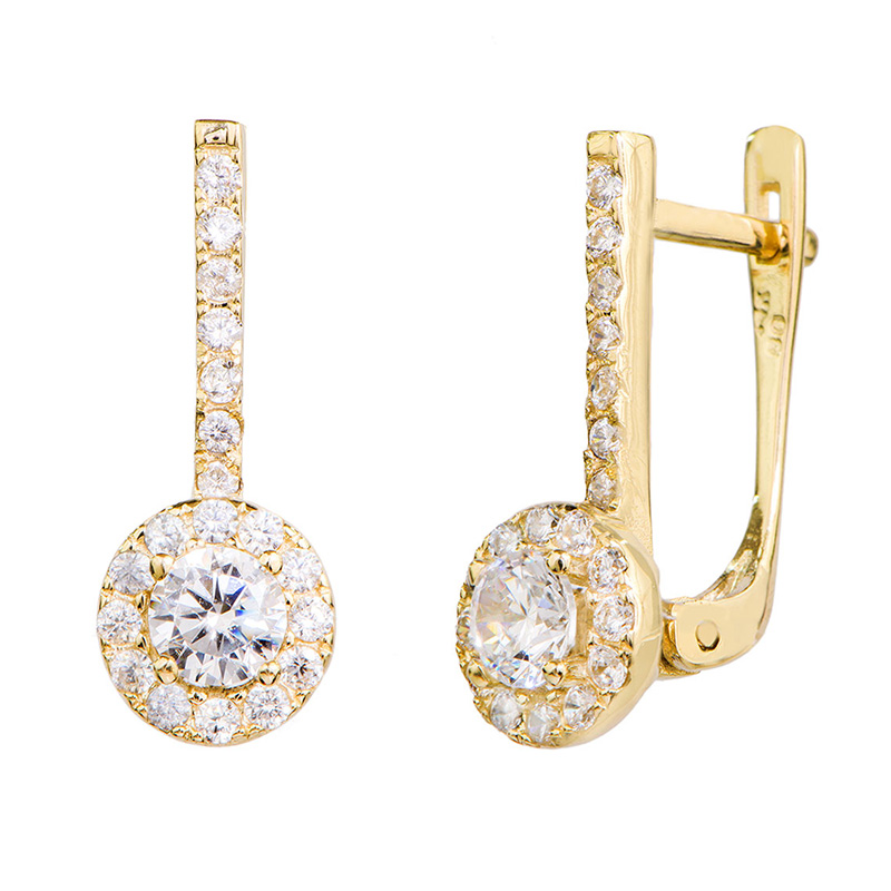 עגילי בננה עדי זירקונים