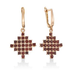 עגילים תלויים דבש 2