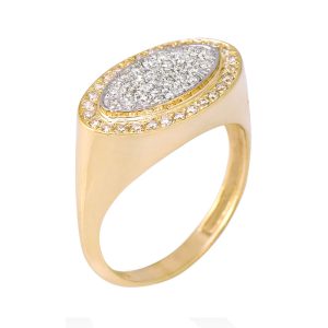 טבעת חותם אובלית