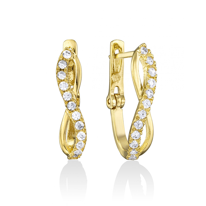 עגילי בננה אינפיניטי