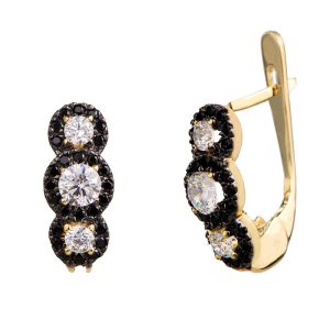 עגילי בננה ג'יין משולב