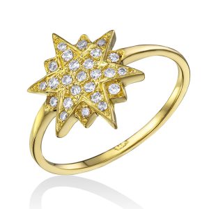 טבעת כוכב זירקון