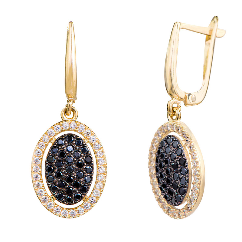 עגילים תלויים ניקה משולבים