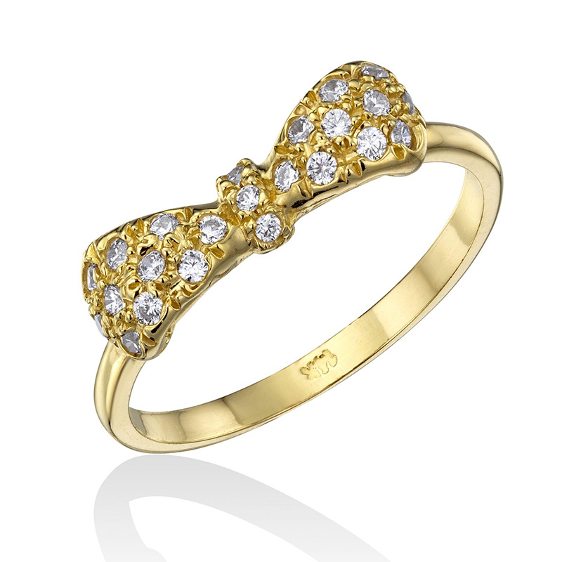 טבעת פפיון לבן