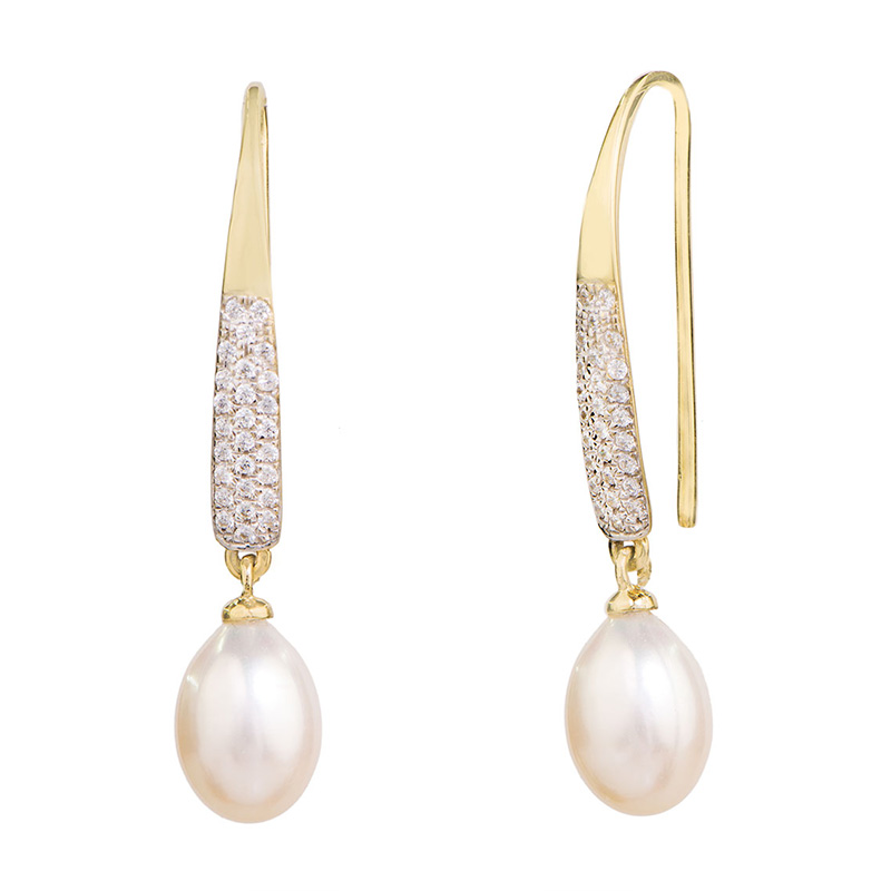 עגילי סיכה אליוט משובצים