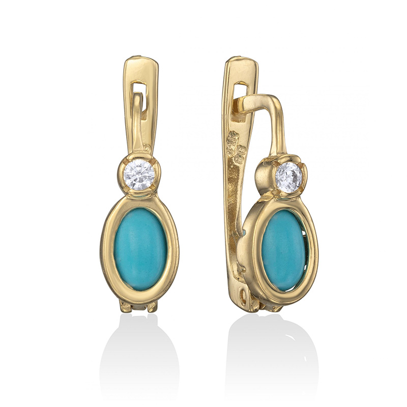 זוג עגילים תלויים טובי