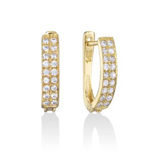 עגילי בננה טופז 1