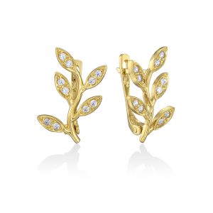 עגילי בננה עלי זית