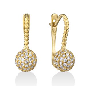 עגילים תלויים זיו